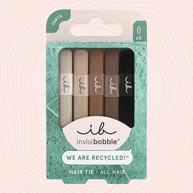 Invisibobble®  Elastic Hair Tie Mocha Earth 5pcs