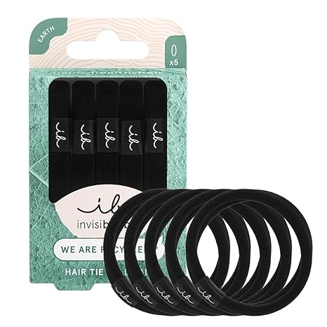 Invisibobble® Hair Tie Black Earth Elastic 5pcs