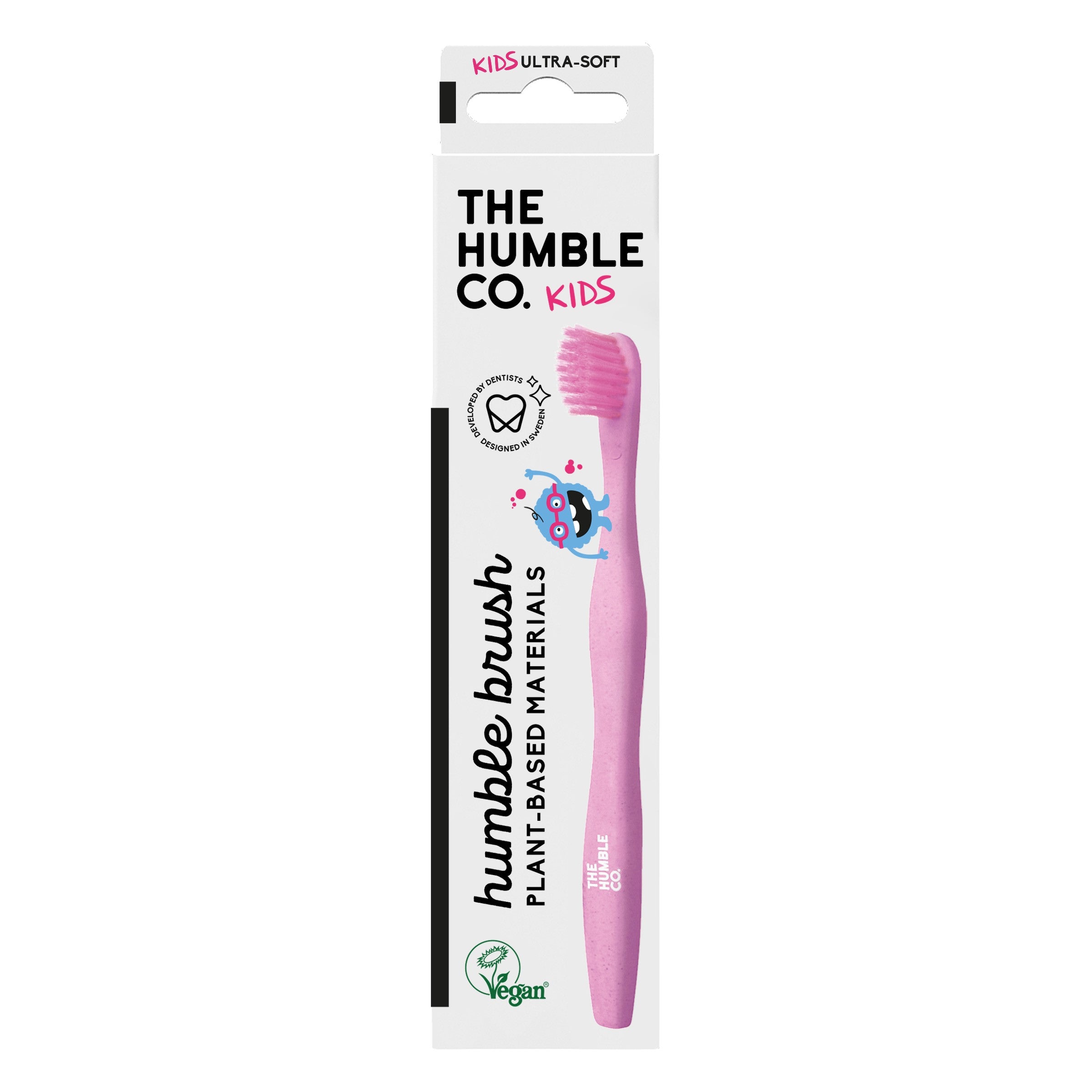 The Humble Co. Plant-Based Kids Toothbrush Pink