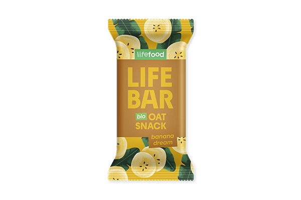 LIFEBAR Organic Oat Snack Banana Dream