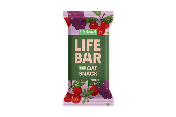 LIFEBAR Organic Oat Snack Berry Fusion 40g