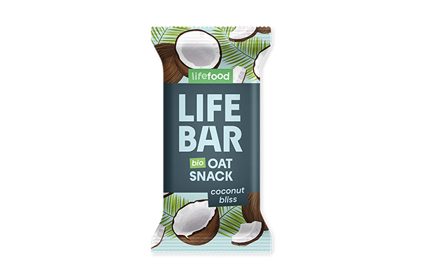 LIFEBAR Organic Oat Snack Coconut Bliss
