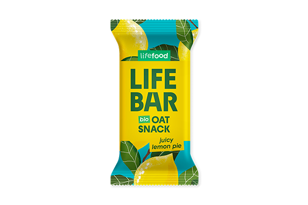 LIFEBAR Organic Oat Snack Juicy Lemon Pie 40g
