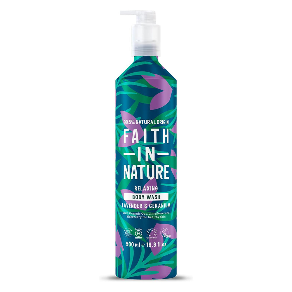 Faith In Nature Relaxing Lavender & Geranium Body Wash - 500ml