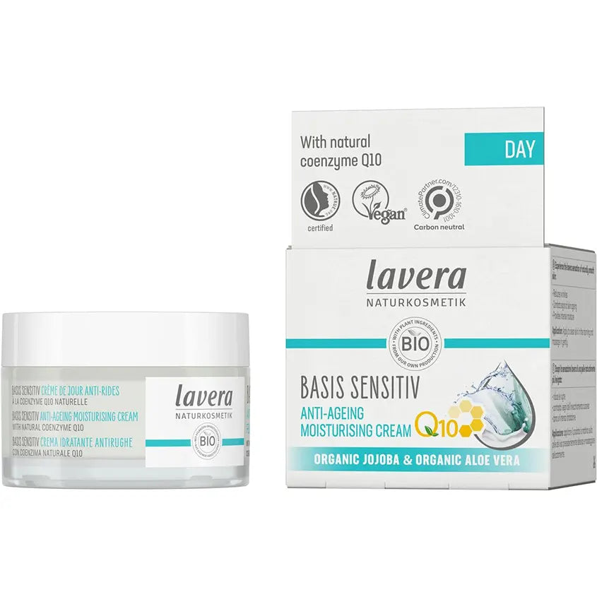Lavera Basis Sensitiv Anti-Ageing Moisturising Cream Q10 50ml