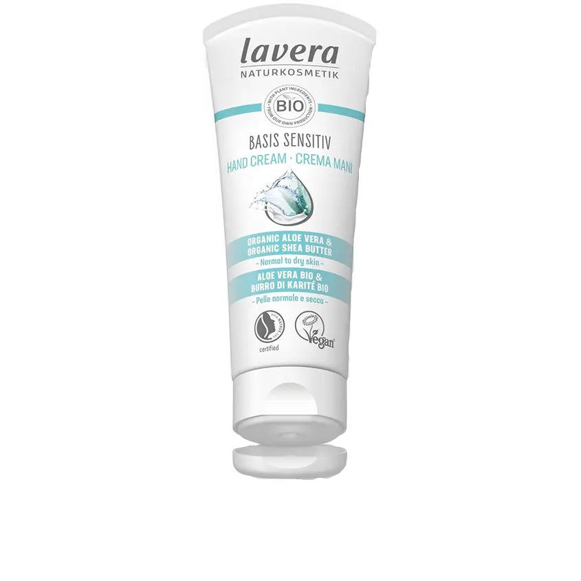 Lavera Basis Sensitiv Hand Cream Organic Aloe Vera & Shea Butter 75ml