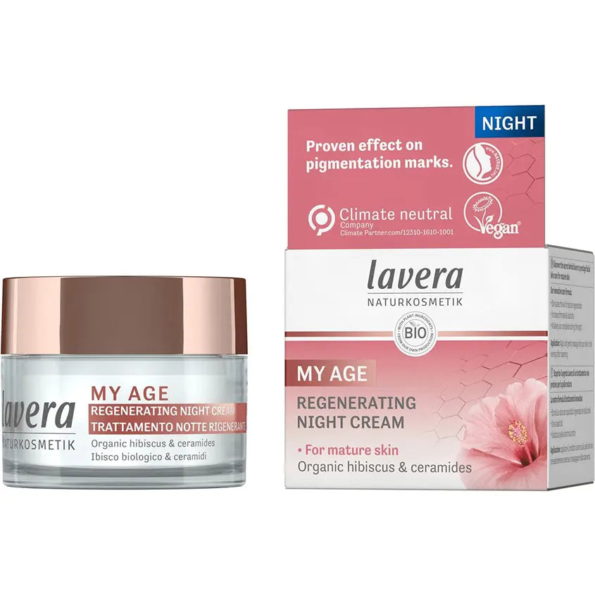 Lavera My Age Regenerating Night Cream Organic Hibiscus & Ceramides 50ml