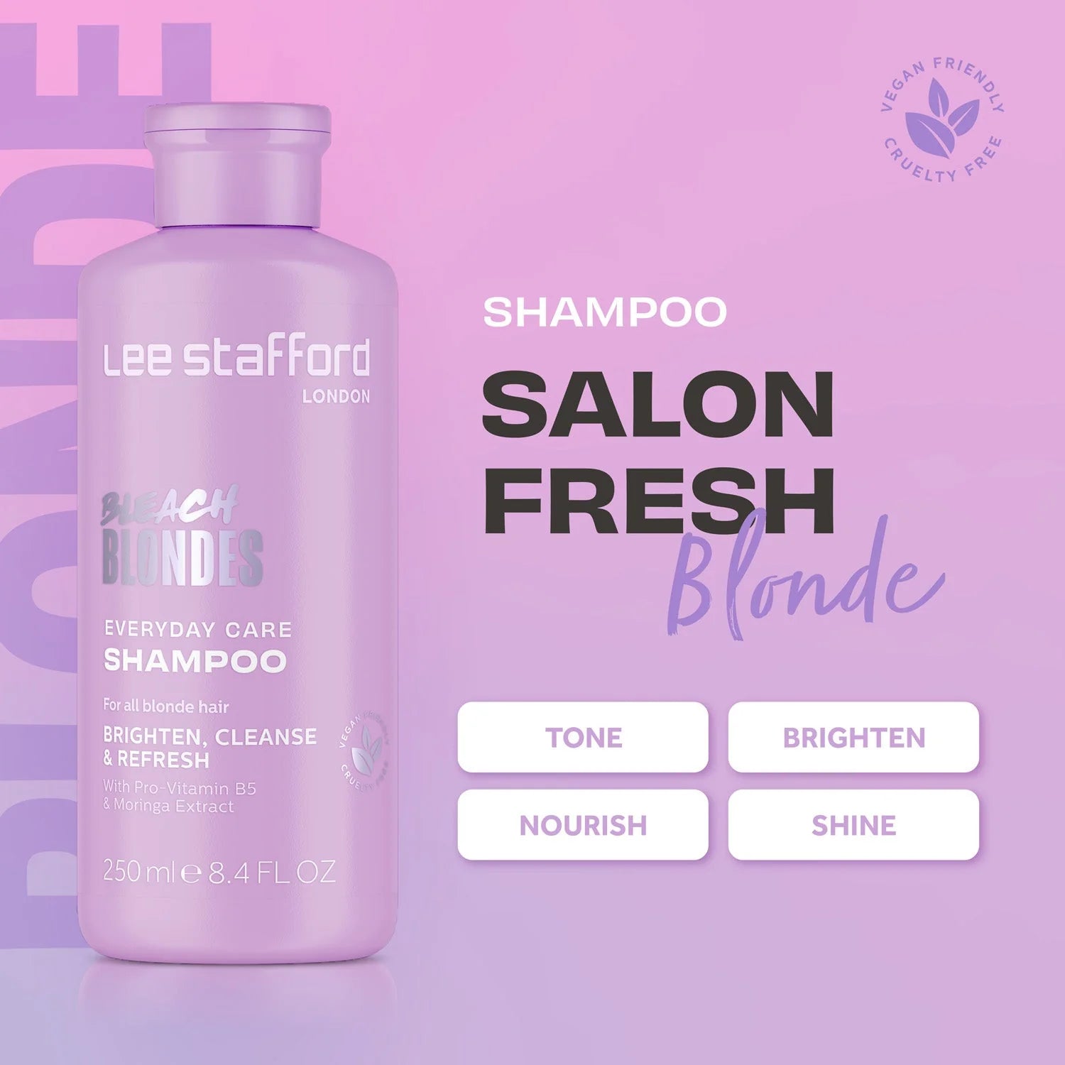 Lee Stafford Bleach Blondes Everyday Care Shampoo 250
