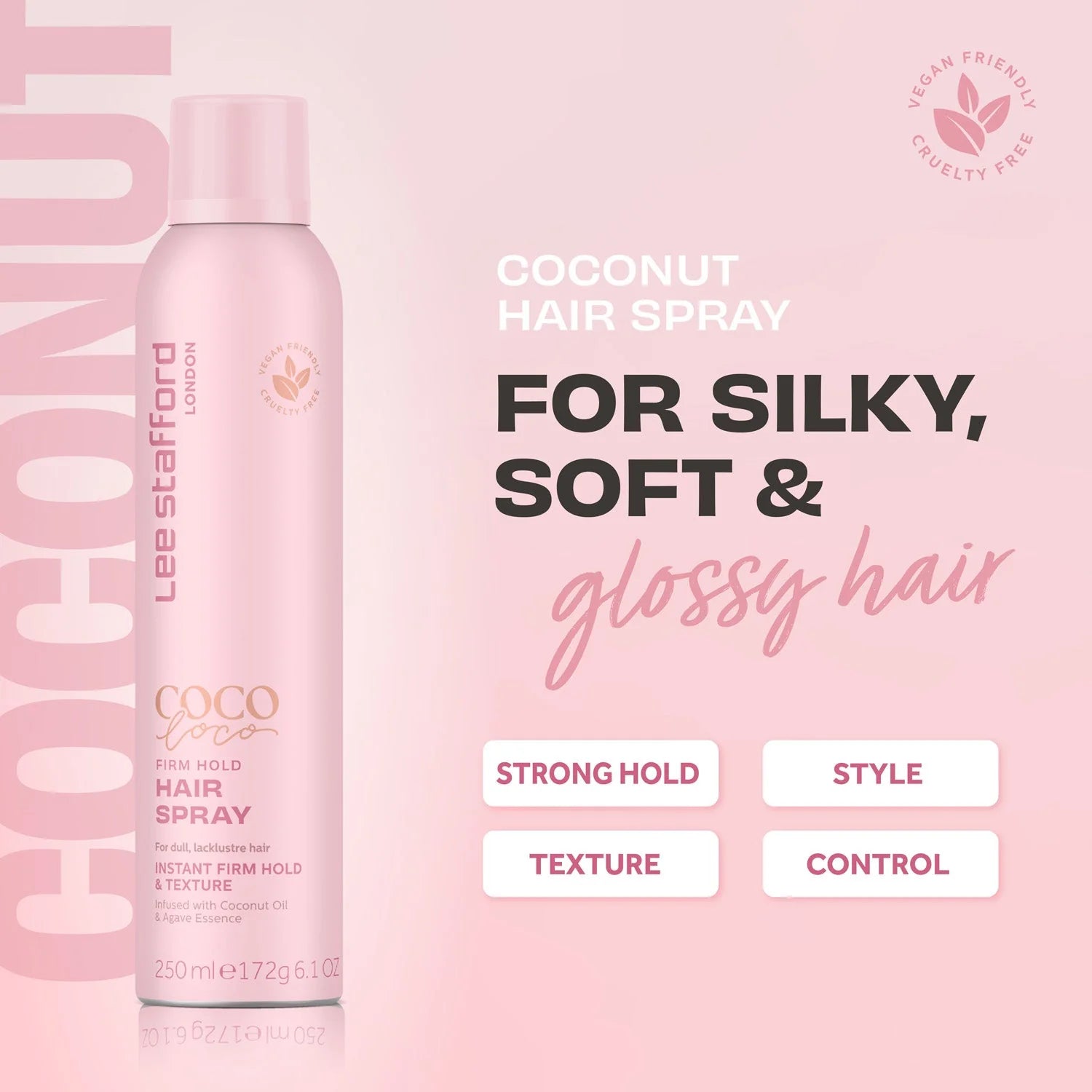 Lee Stafford Coco Loco Firm Hold Hairspray 250ml