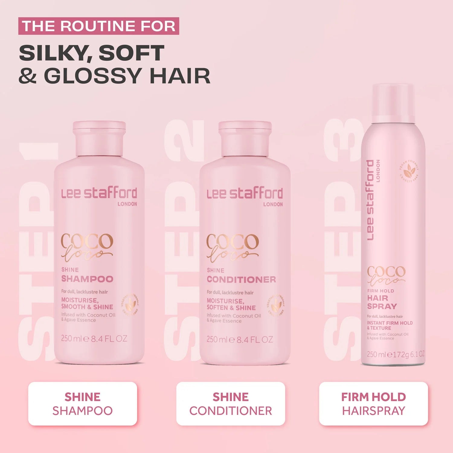 Lee Stafford Coco Loco Firm Hold Hairspray 250ml