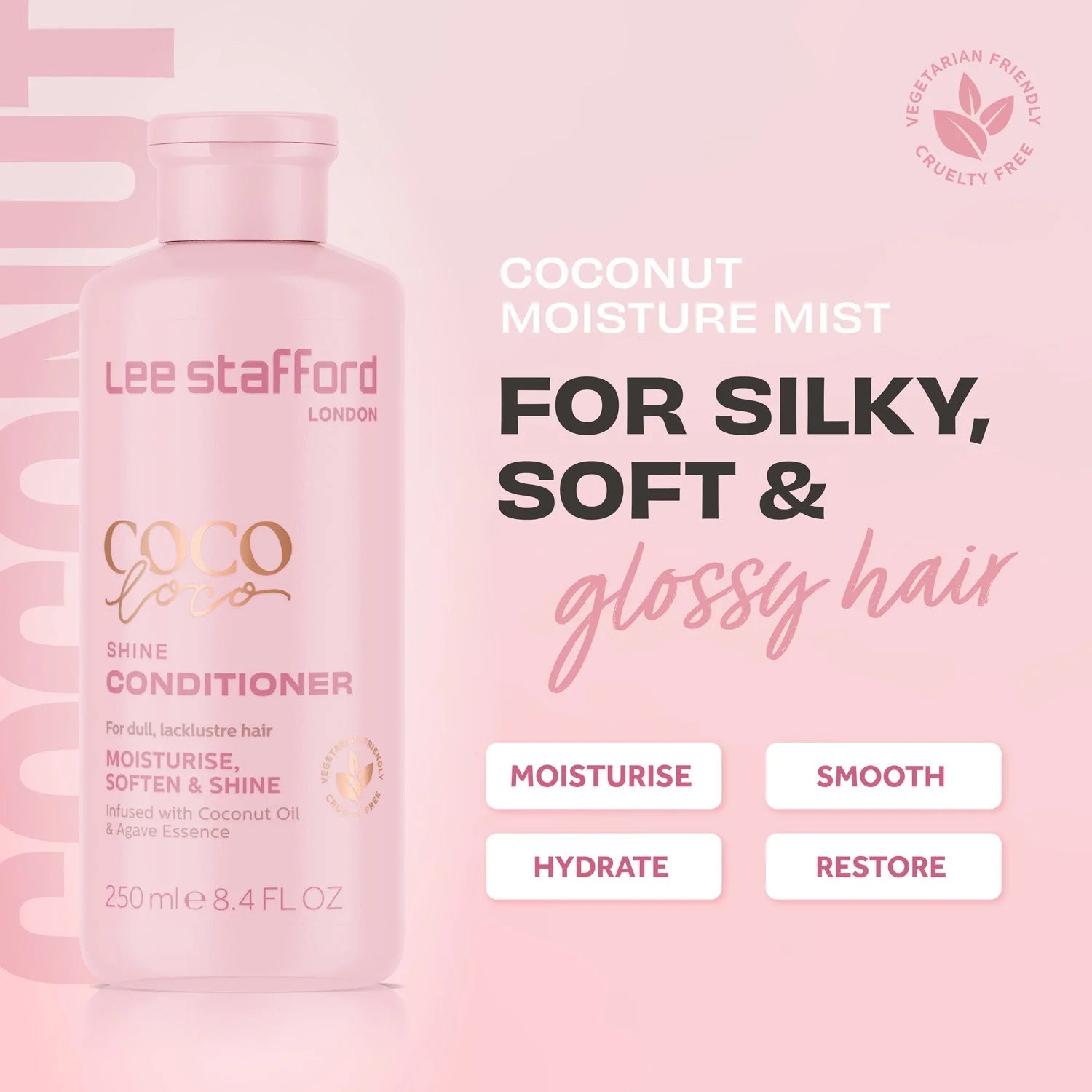 Lee Stafford Coco Loco Shine Conditioner 250ml