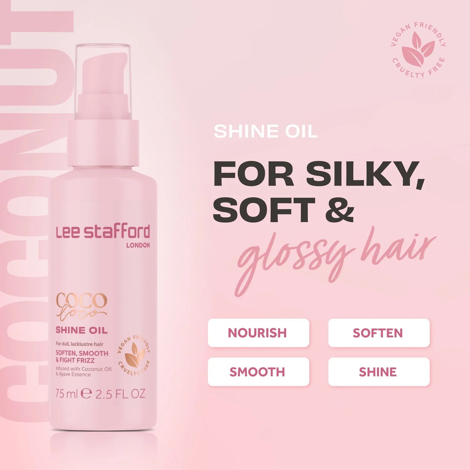 Lee Stafford Coco Loco Shine Oil 75ml