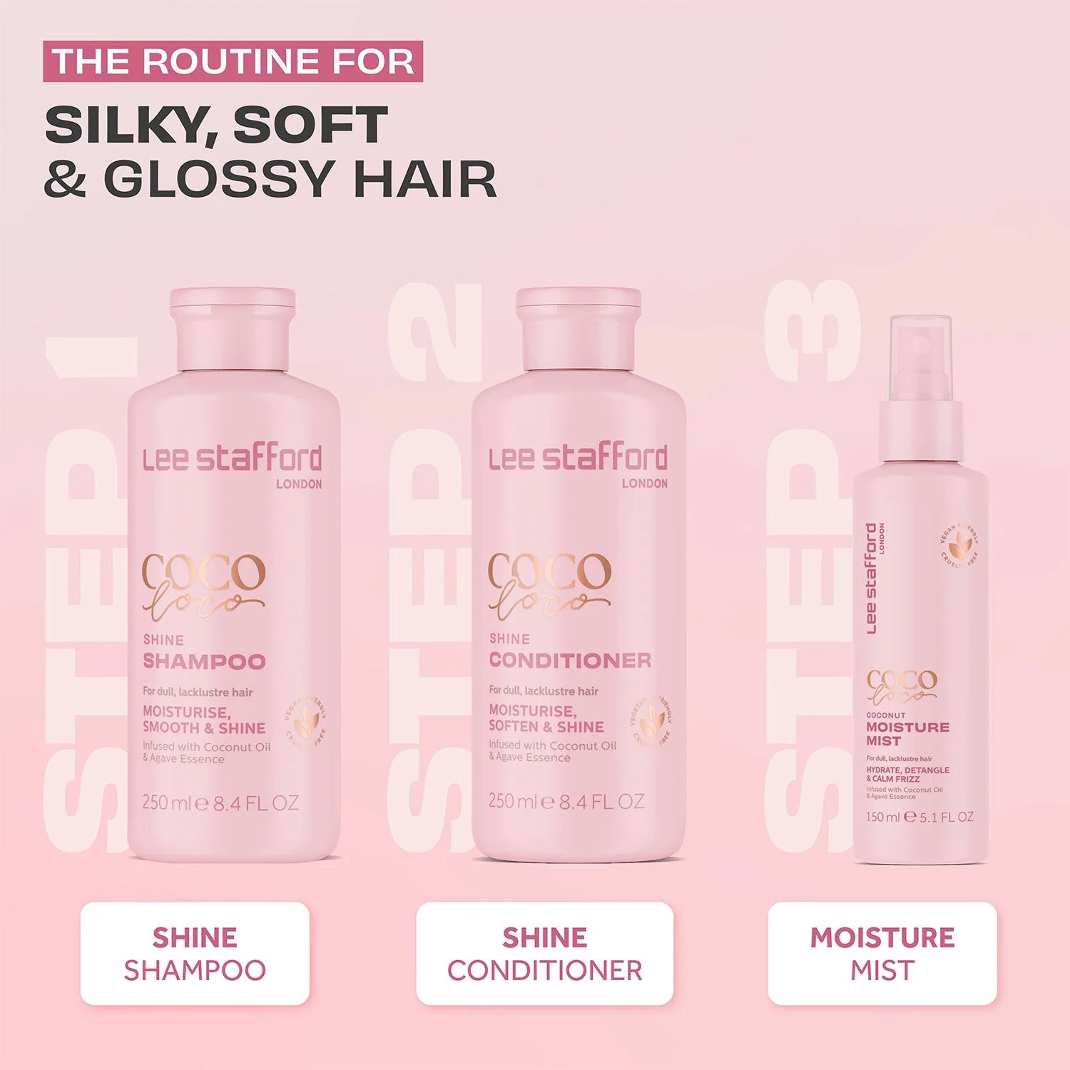 Lee Stafford Coco Loco Shine Shampoo 250ml