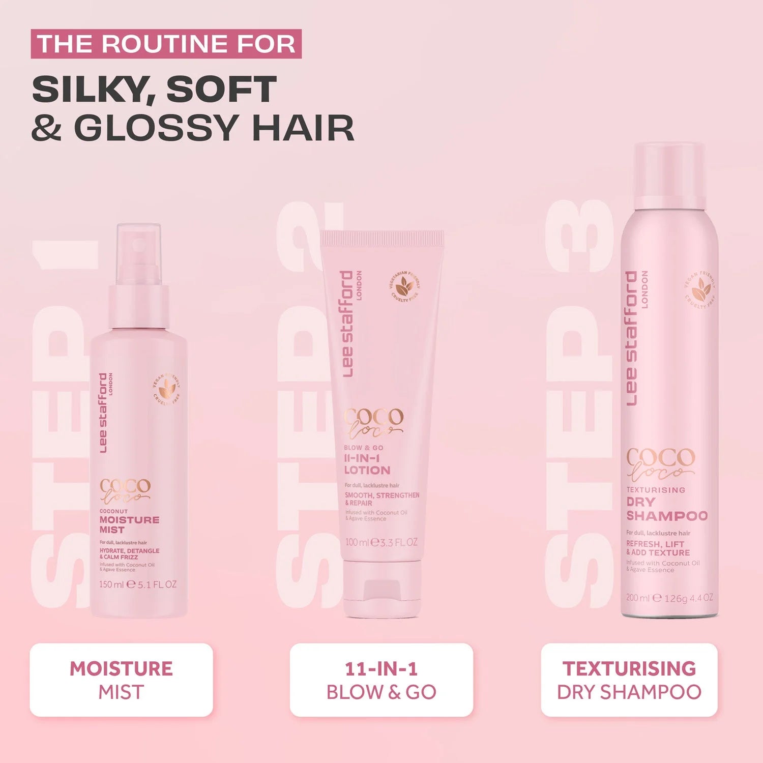 Lee Stafford Coco Loco Texturising Dry Shampoo 200ml