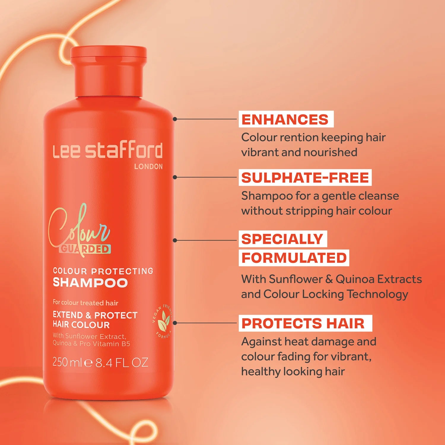 Lee Stafford Colour Guarded Colour Protecting Shampoo 250ml