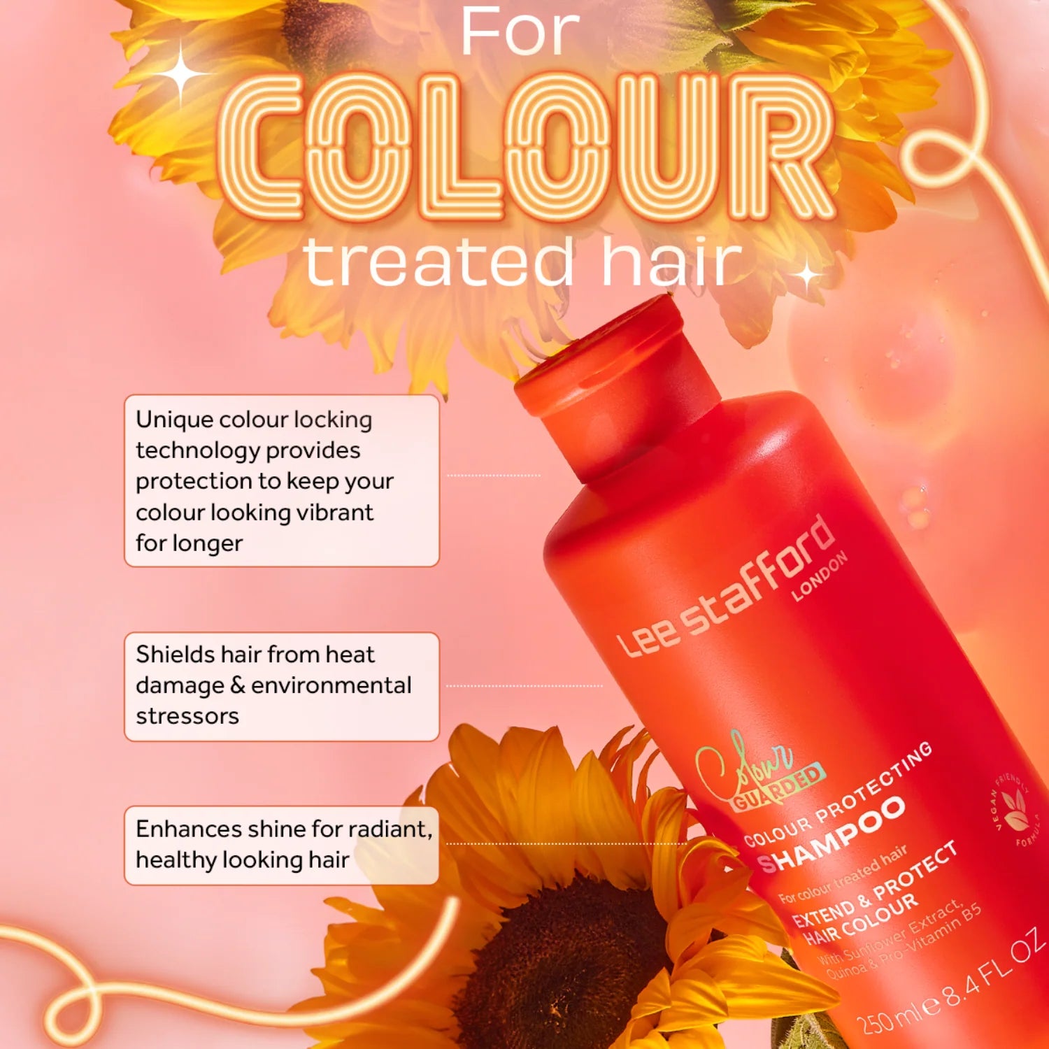 Lee Stafford Colour Guarded Colour Protecting Shampoo 250ml