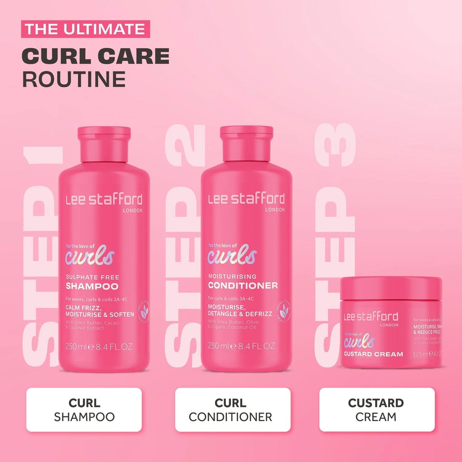 Lee Stafford For The Love Of Curls Custard Cream 125ml