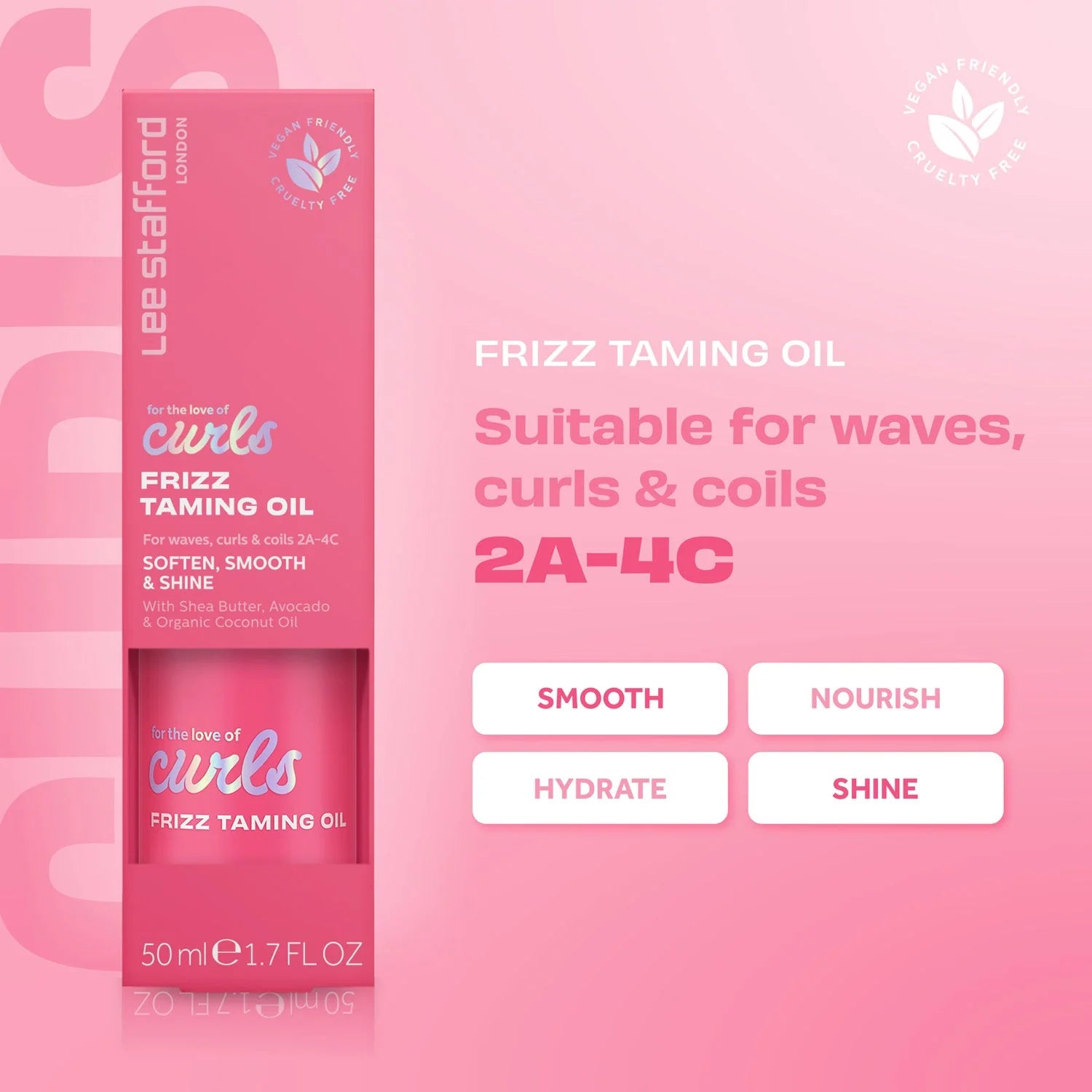 Lee Stafford For The Love Of Curls Frizz Taming Oil 50ml