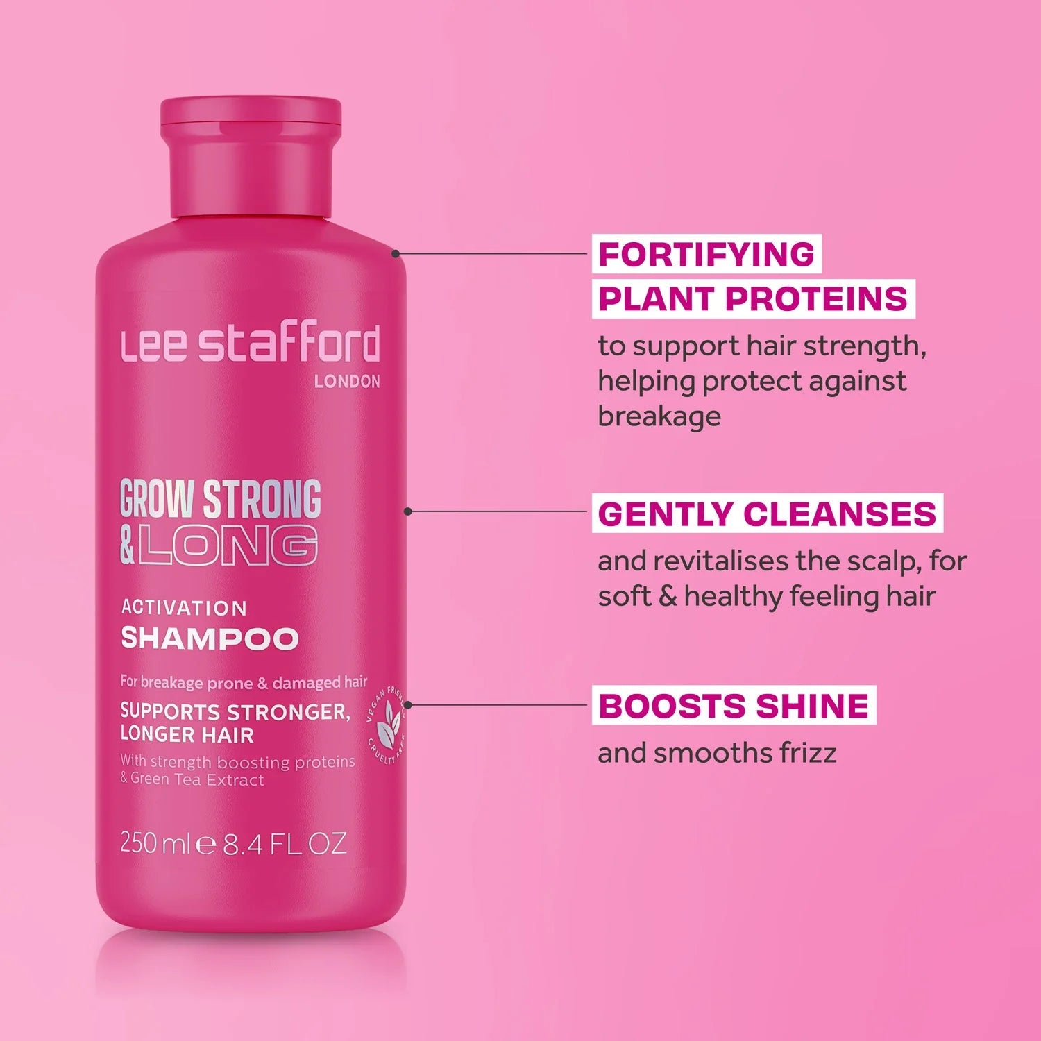 Lee Stafford Grow Strong & Long Activation Shampoo 250ml