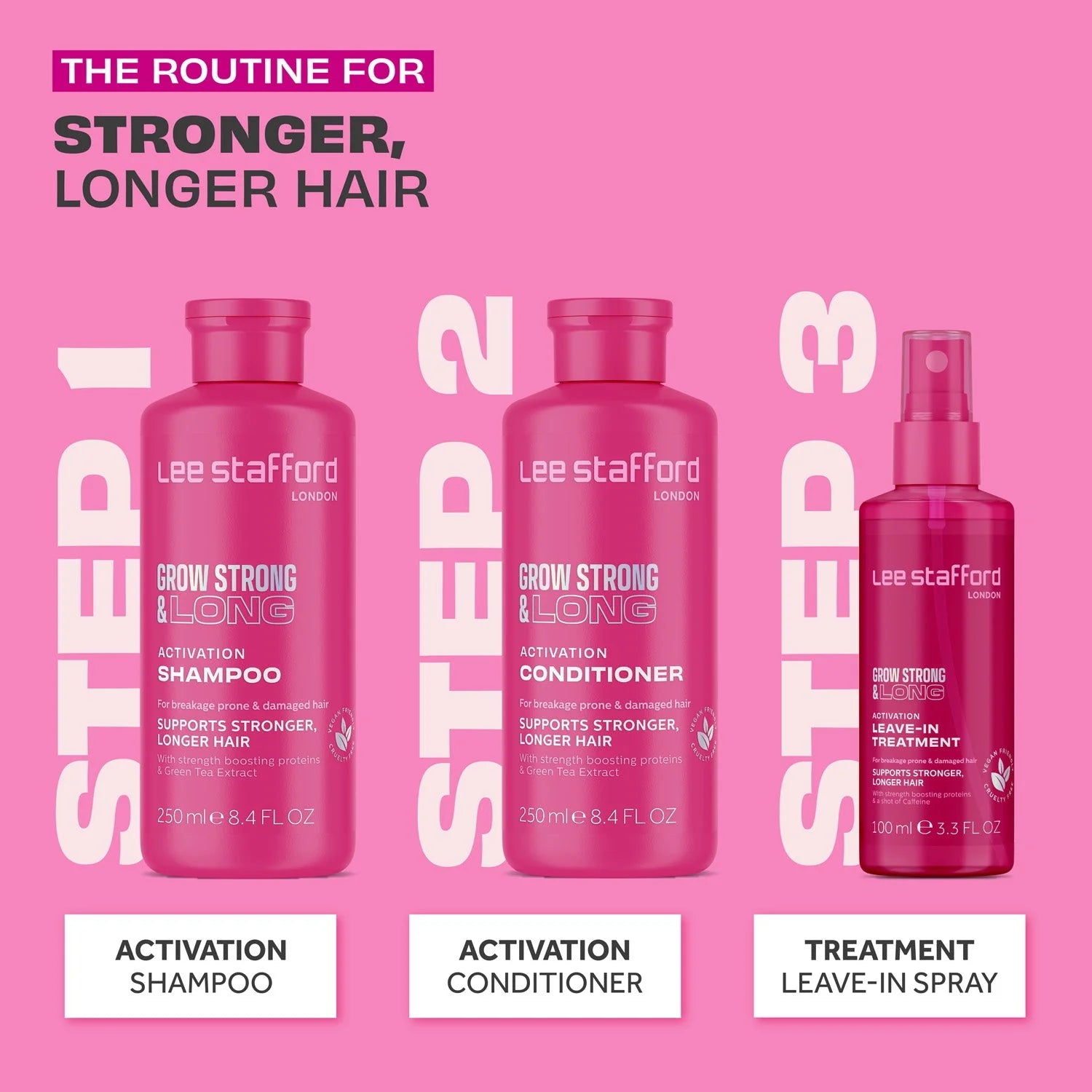 Lee Stafford Grow Strong & Long Activation Shampoo 250ml