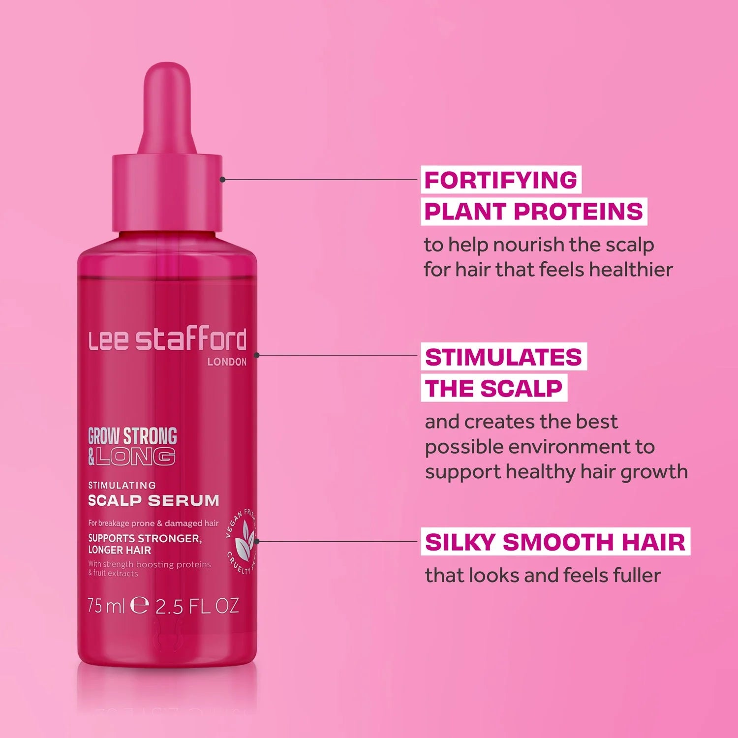 Lee Stafford Grow Strong & Long Stimulating Scalp Serum 75ml