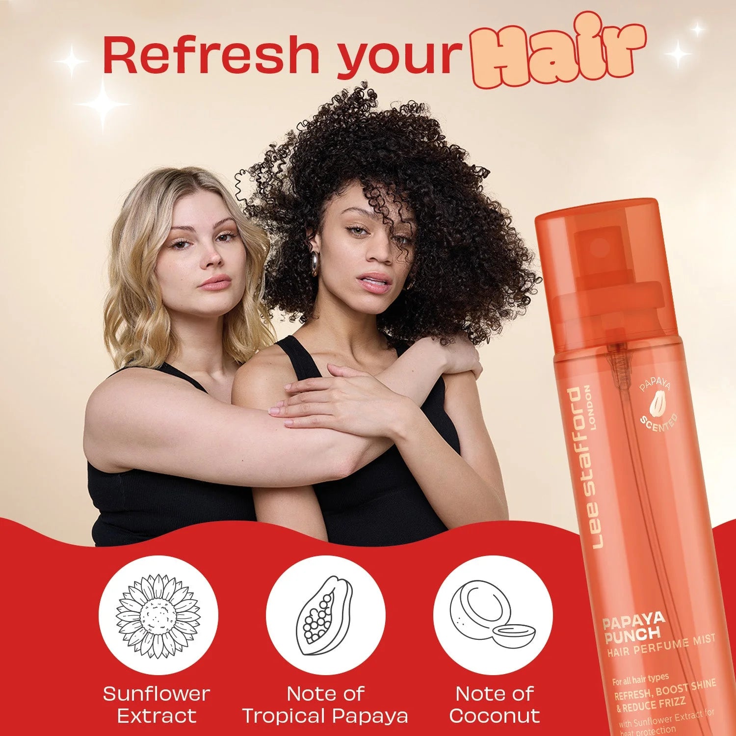 Lee Stafford Hair Perfume Mist Papaya 80ml