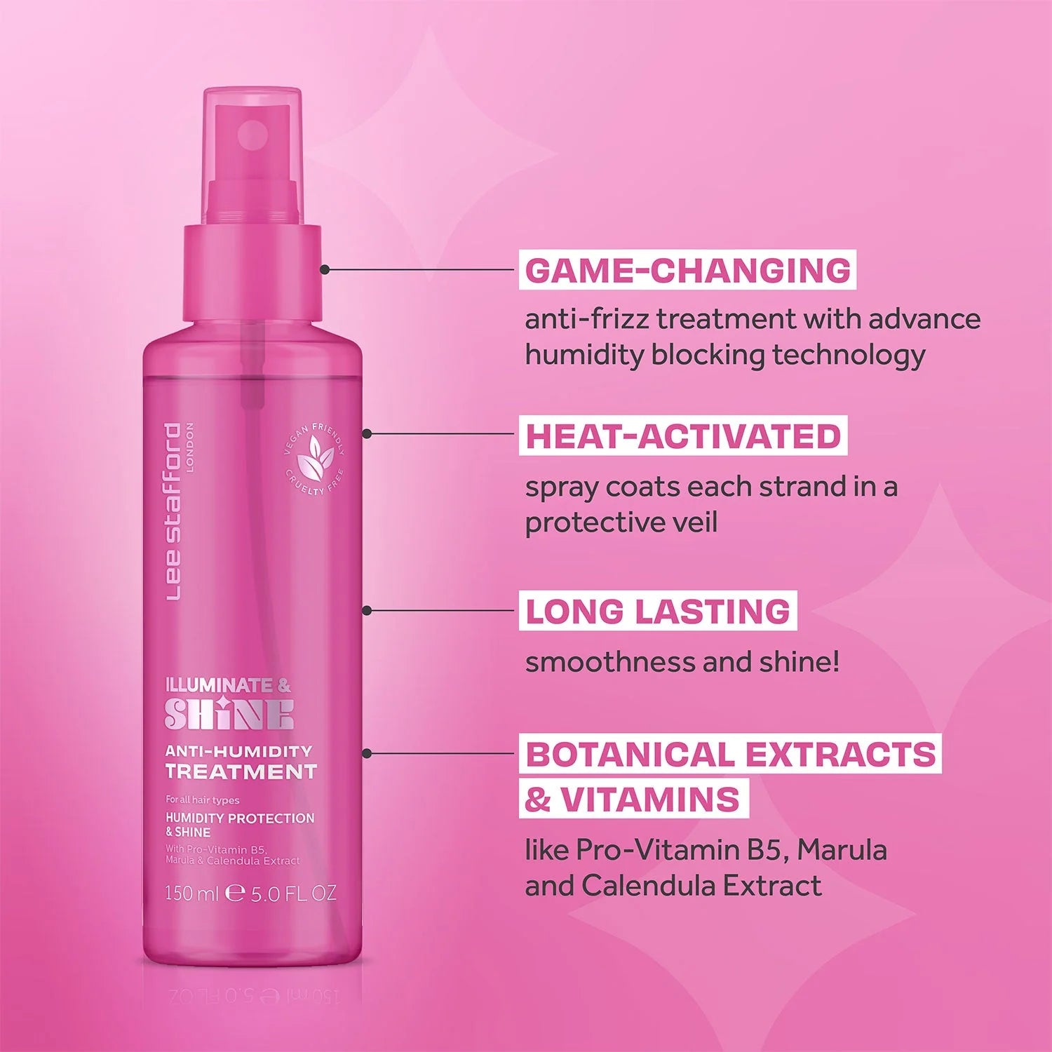 Lee Stafford Illuminate Shine Anti Humidity Treatment 150ml