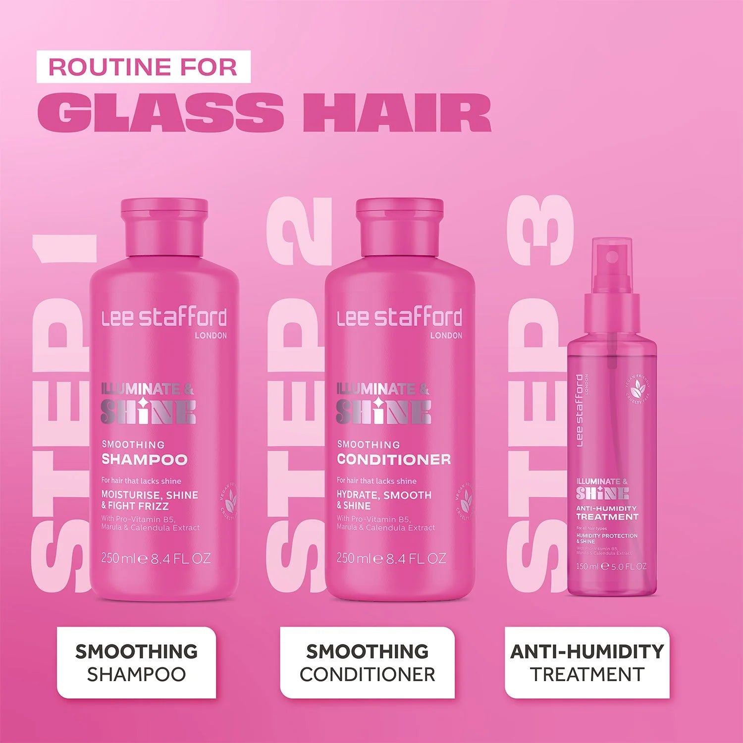 Lee Stafford Illuminate Shine Anti Humidity Treatment 150ml