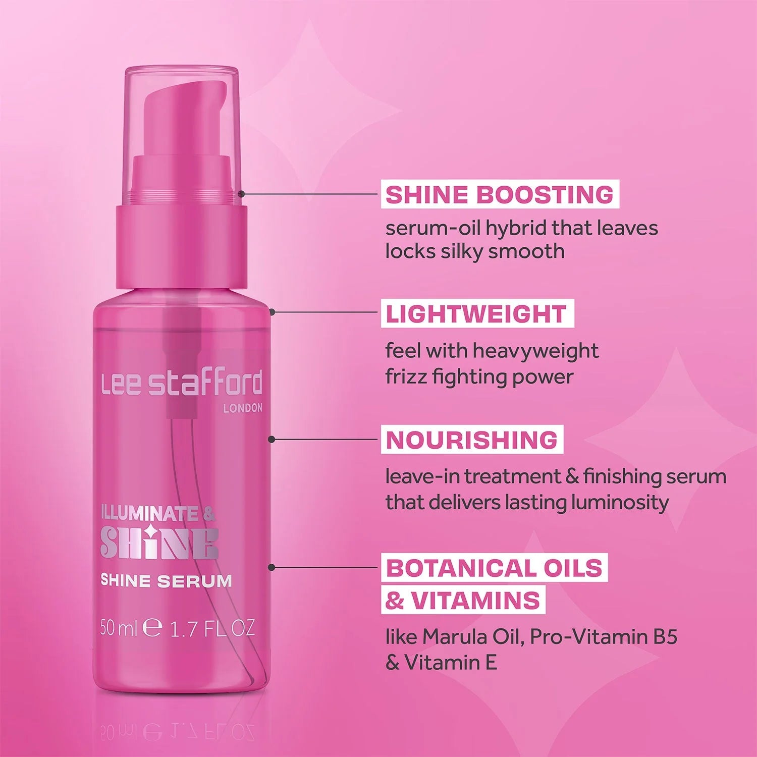 Lee Stafford Illuminate Shine Serum 50ml