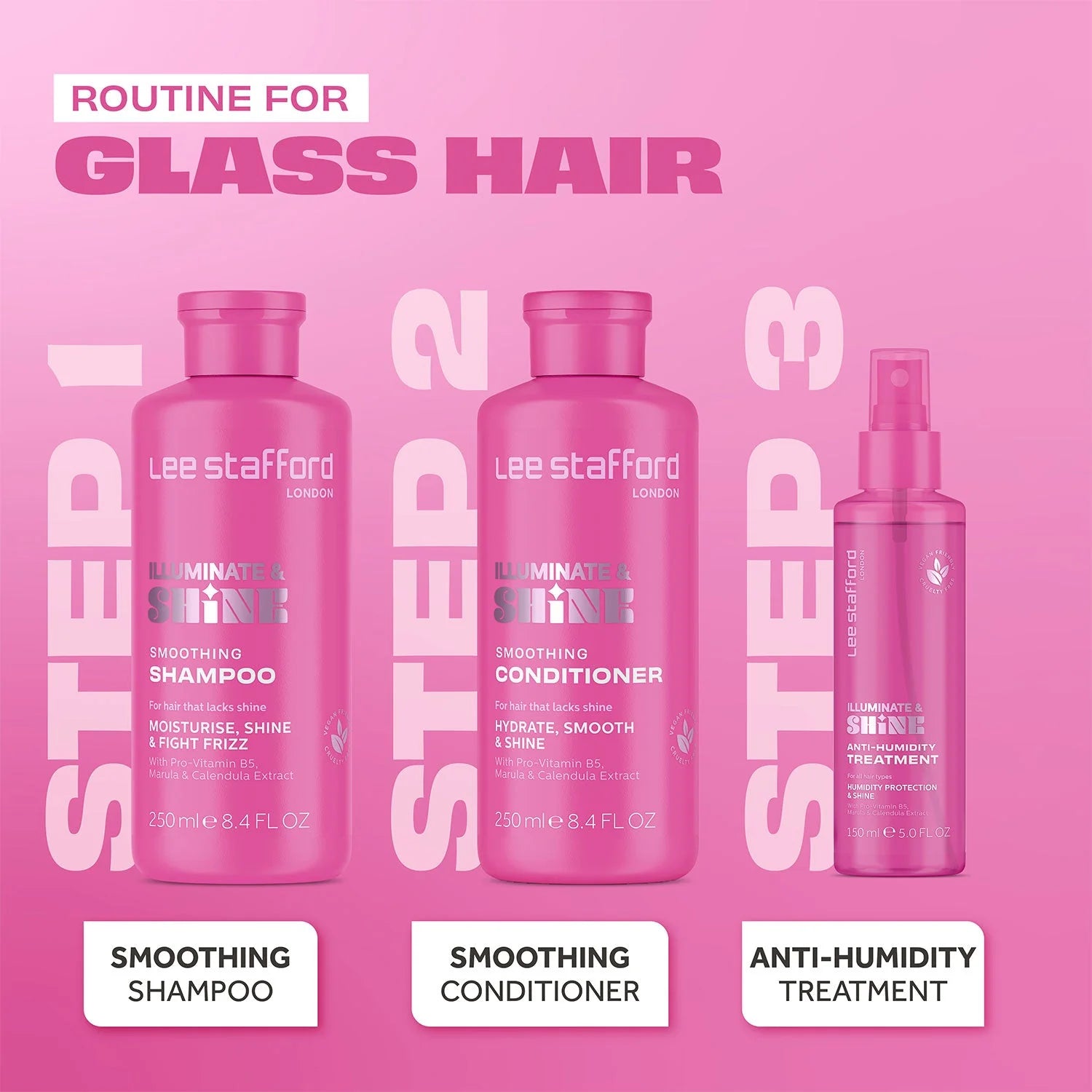 Lee Stafford Illuminate Shine Shampoo 250ml