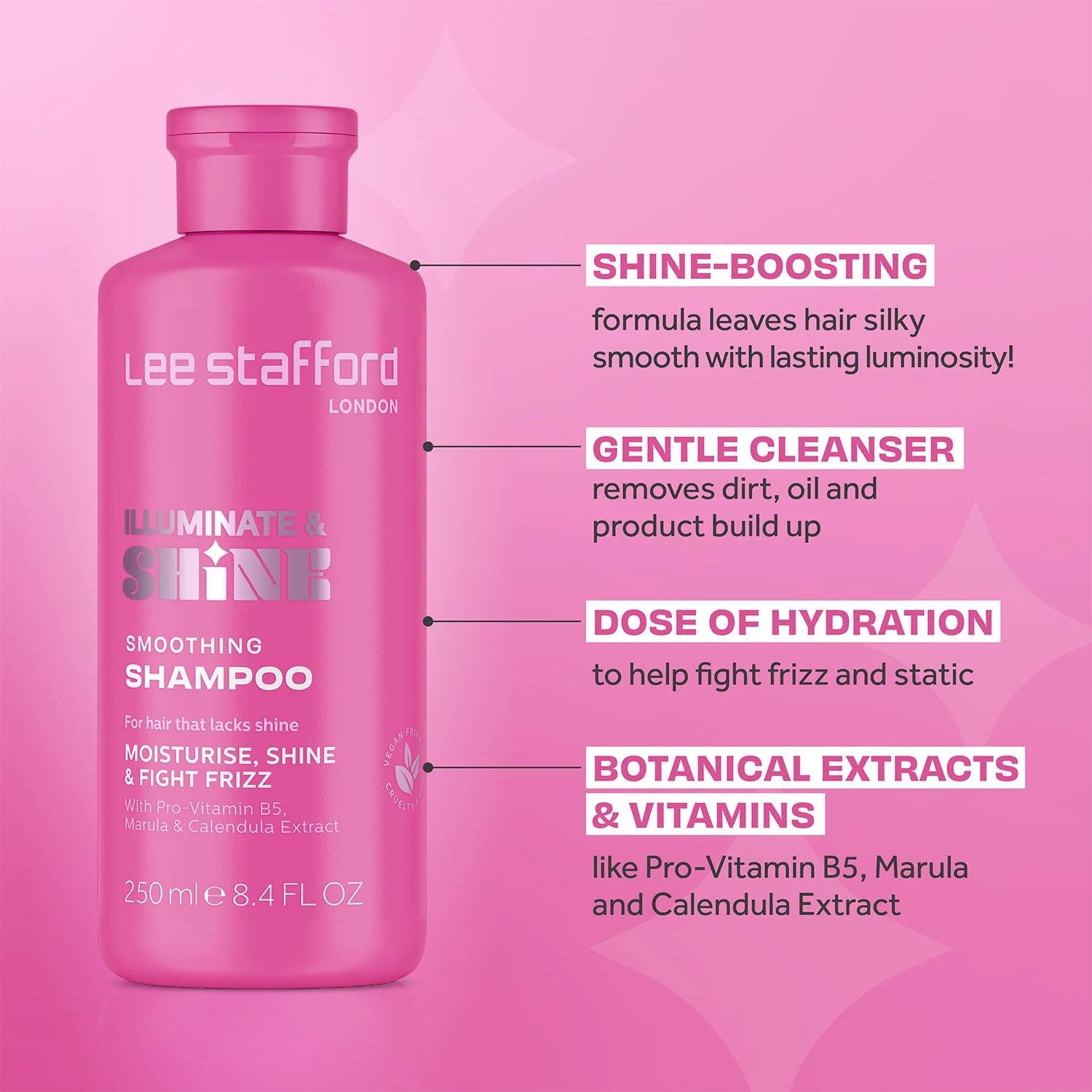 Lee Stafford Illuminate Shine Shampoo 250ml