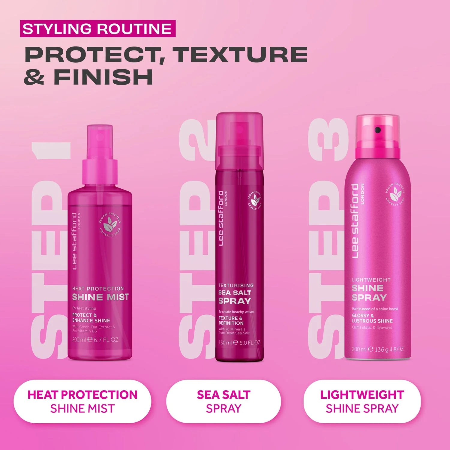 Lee Stafford Lightweight Shine Spray 200ml