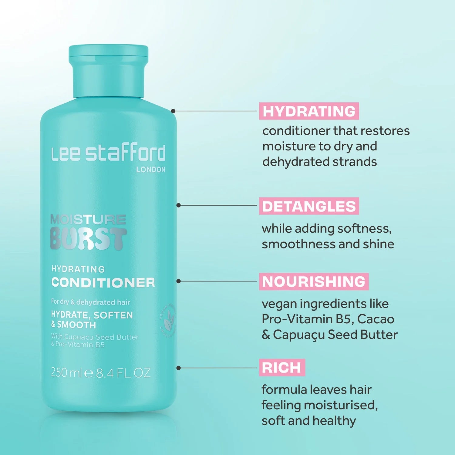 Lee Stafford Moisture Burst Hydrating Conditioner 250ml