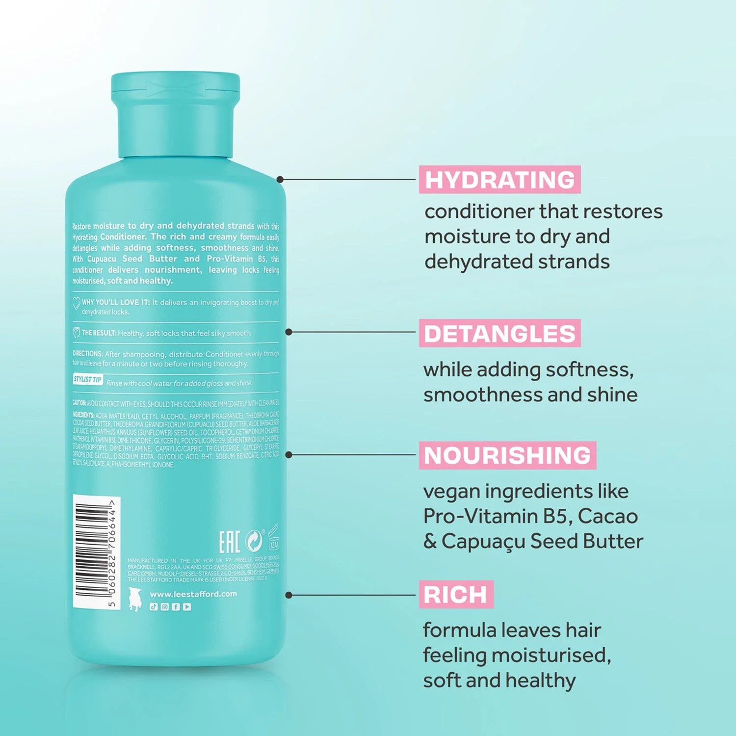 Lee Stafford Moisture Burst Hydrating Conditioner 250ml