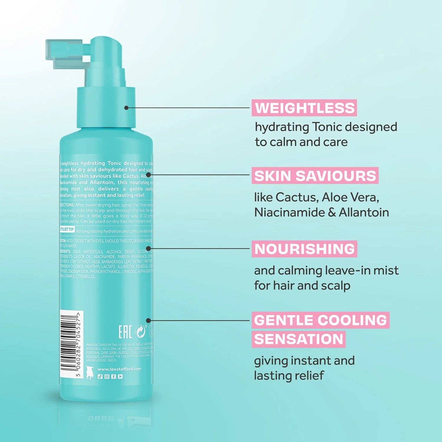Lee Stafford Moisture Burst Hydrating Leave-In Tonic 150ml