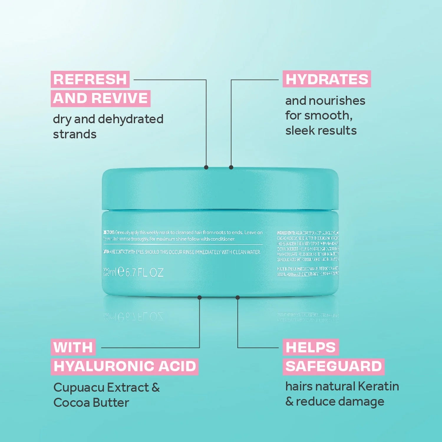 Lee Stafford Moisture Burst Hydrating Treatment Mask 200ml