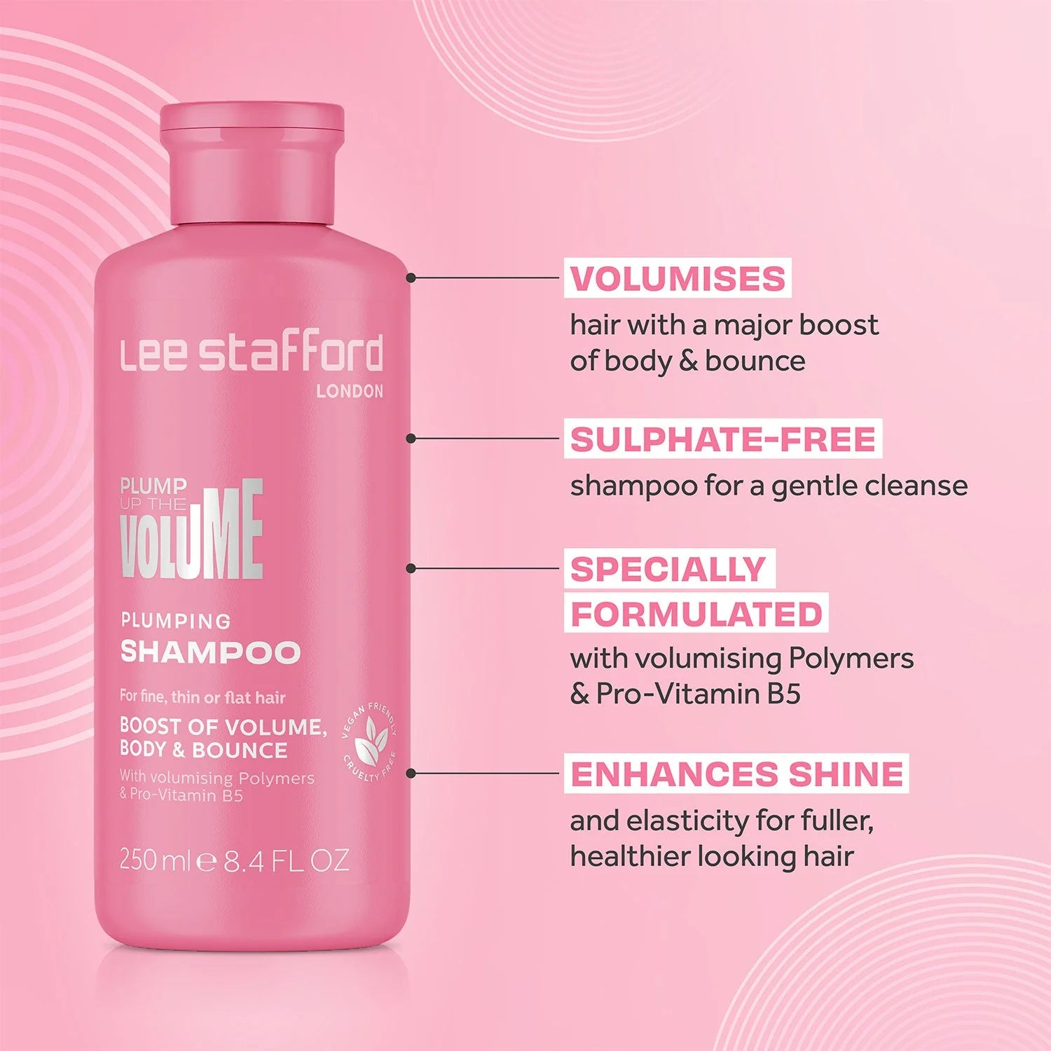 Lee Stafford Plump Up The Volume Plumping Shampoo 250ml