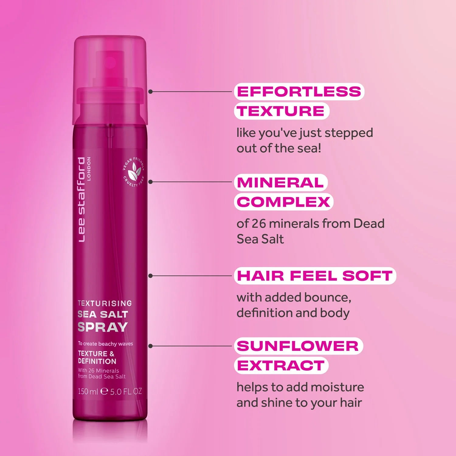 Lee Stafford Texturising Sea Salt Spray 150ml