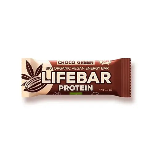 Lifebar Organic Choco Green Protein Bar 47g