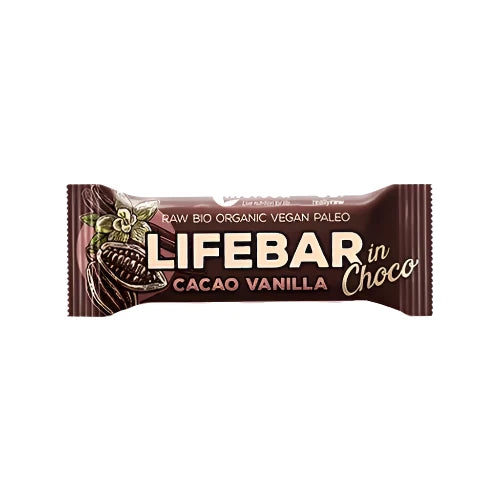 Lifebar Raw Organic Inchoco Cacao Vanilla 40g