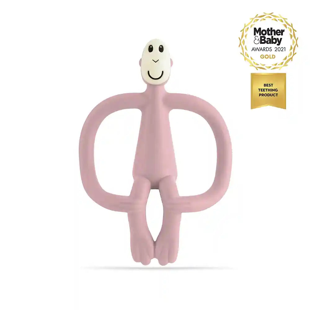 Matchstick Monkey Dusty Pink Original Antimicrobial Teether