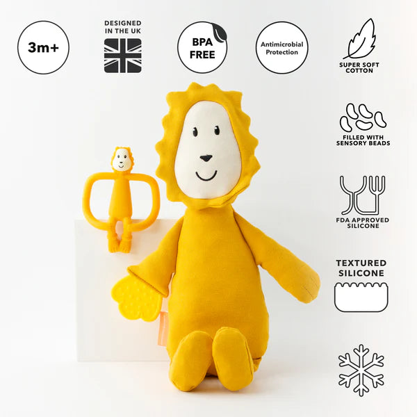 Matchstick Monkey Sensory Teething Teddy Set Lion