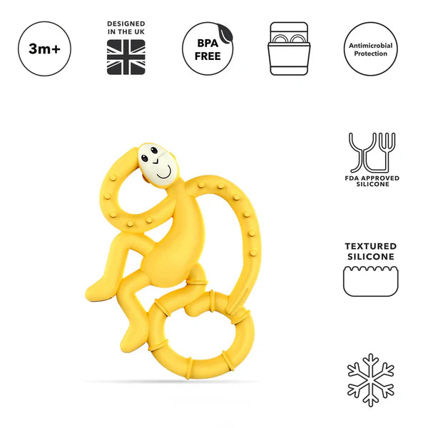 Matchstick Monkey Yellow Mini Monkey Teether