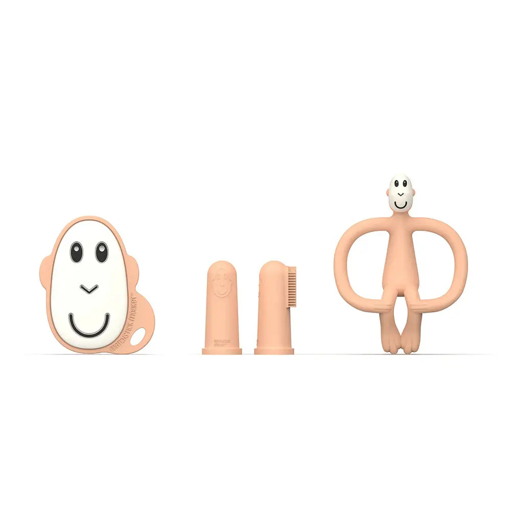 Matchstick Monkey PEACH Teething Starter Set
