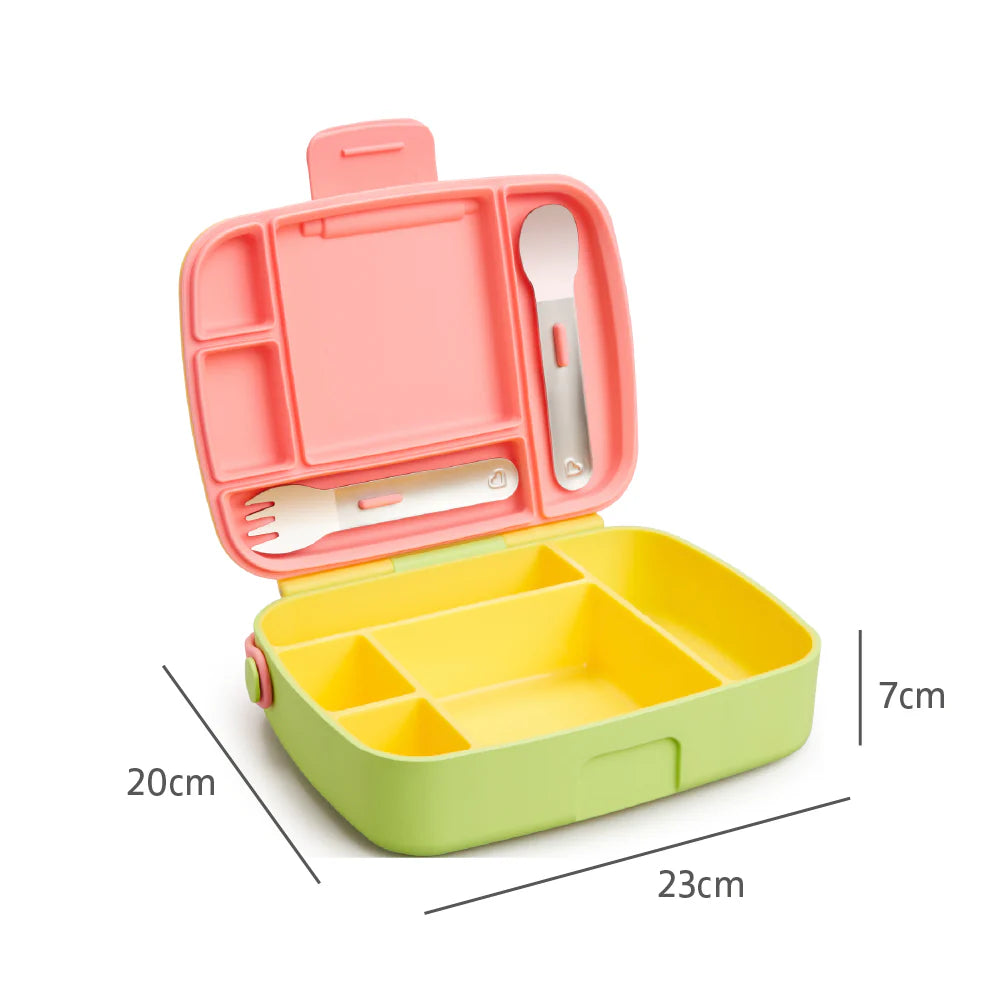 Munchkin Lunch™ Bento Box with Stainless Steel Utensils