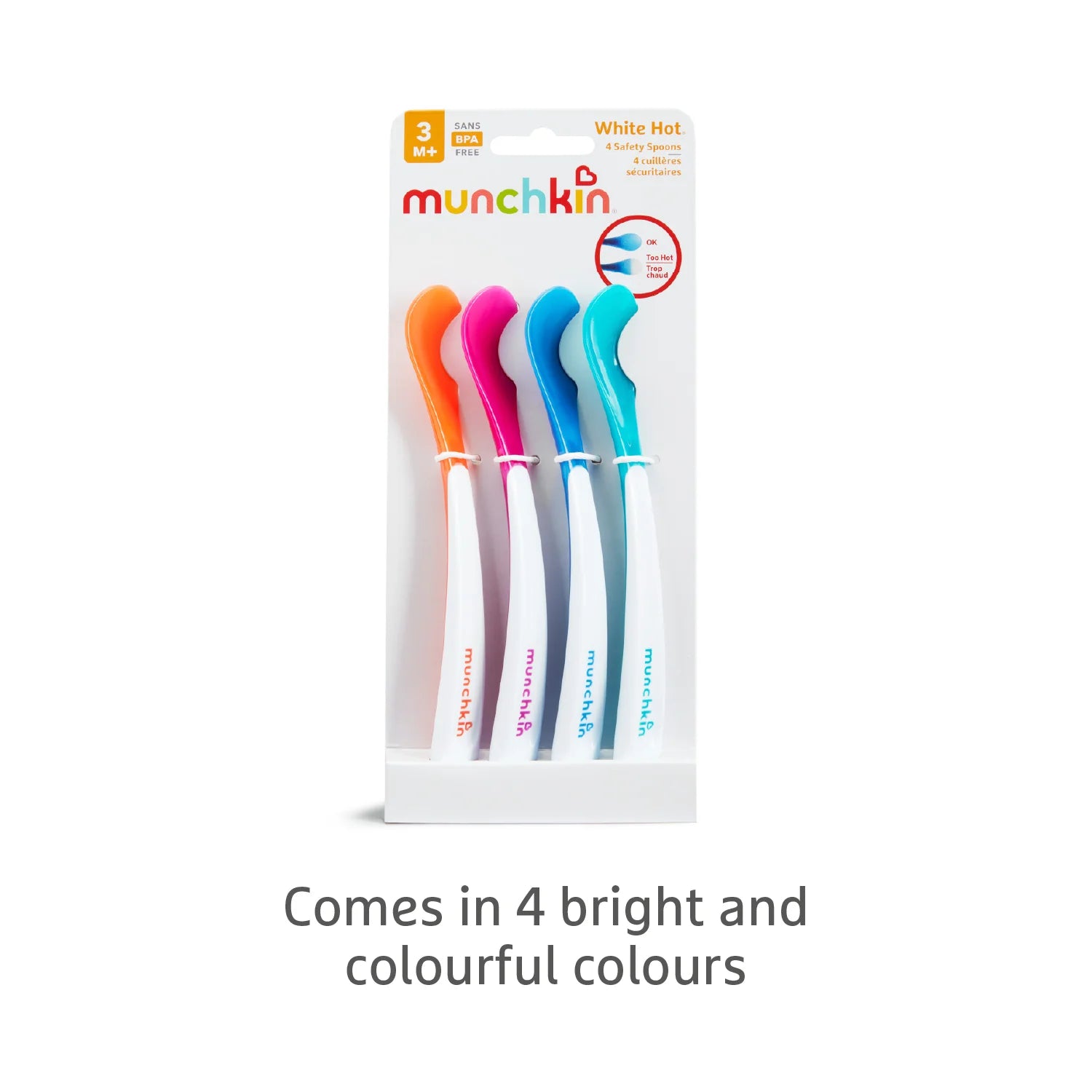 Munchkin White Hot™ Infant Safety Spoons 4pcs