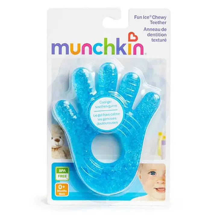 Munchkin Fun Ice® Hand Chewy Teether Toy BLUE
