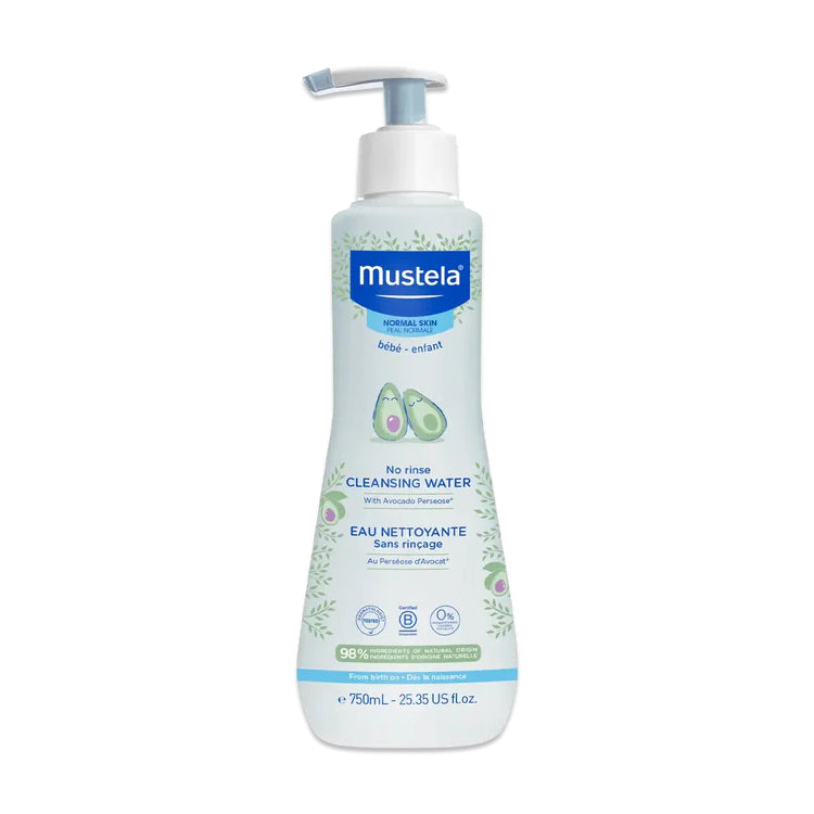 Mustela No-Rinse Baby Cleansing Water with Avocado 750ml