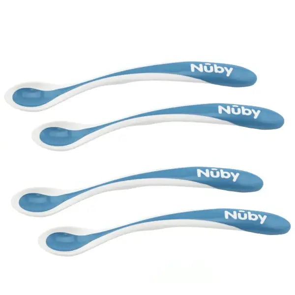 Nuby Hot Safe Feeding Spoons with Soft Rim 3M+
