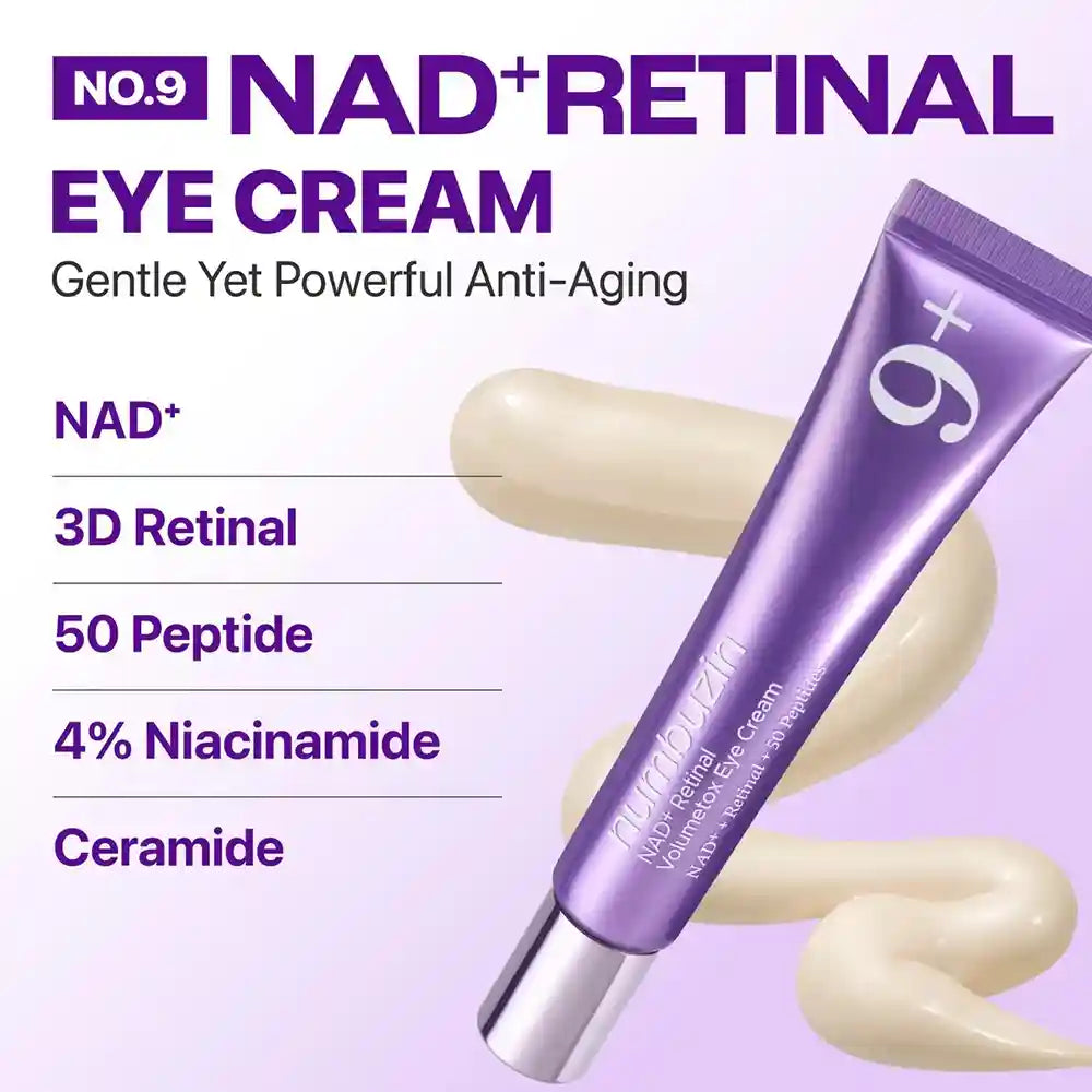 Numbuzin No.9 NAD+ Retinal Volumetox Eye Cream 10ml